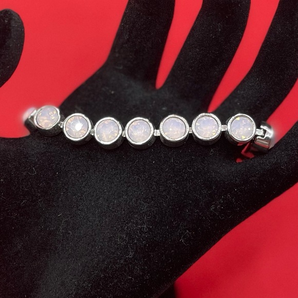 Touchstone Crystal Glazed White Ice Bracelet - Picture 6 of 7